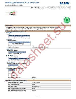 9964 009100 datasheet  